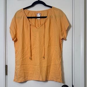 Casual Orange Blouse for Women